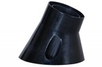 Twisted lamp holder E27 black