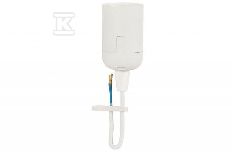 Thermoplastic lamp holder E27-6 white - F4.0139