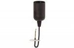 Thermoplastic lamp holder E27-6 black with a cable, ONNLINE