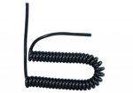 Coiled cable 05VVH8-F 3x1mm2 - 5m - black