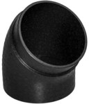 Коліно ComfoPipe Compact DN 200 45 ° D = A2109F9F940A81EDF08C328196D9A 186 мм