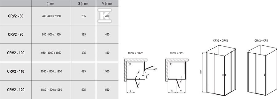 Chrome cabin CRV2-100 aluminum - 1QVA0C00Z1