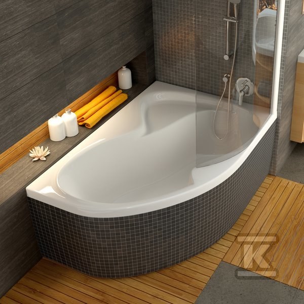 ROSA II corner bath 150x105 P white - CJ21000000