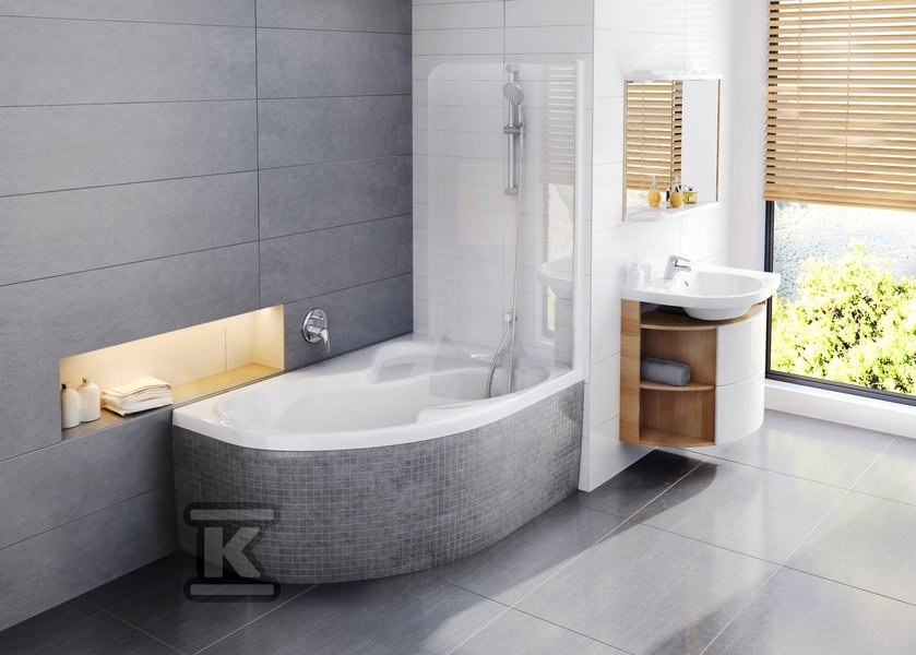 ROSA II corner bath 150x105 L white - CK21000000