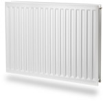 PURMO H20 550x1200 radiator, heating power: 1214W (75/65/20°C), steel hygienic plate radiator with side connection, without covers and grill, Purmo Hygiene Compact, white RAL9016