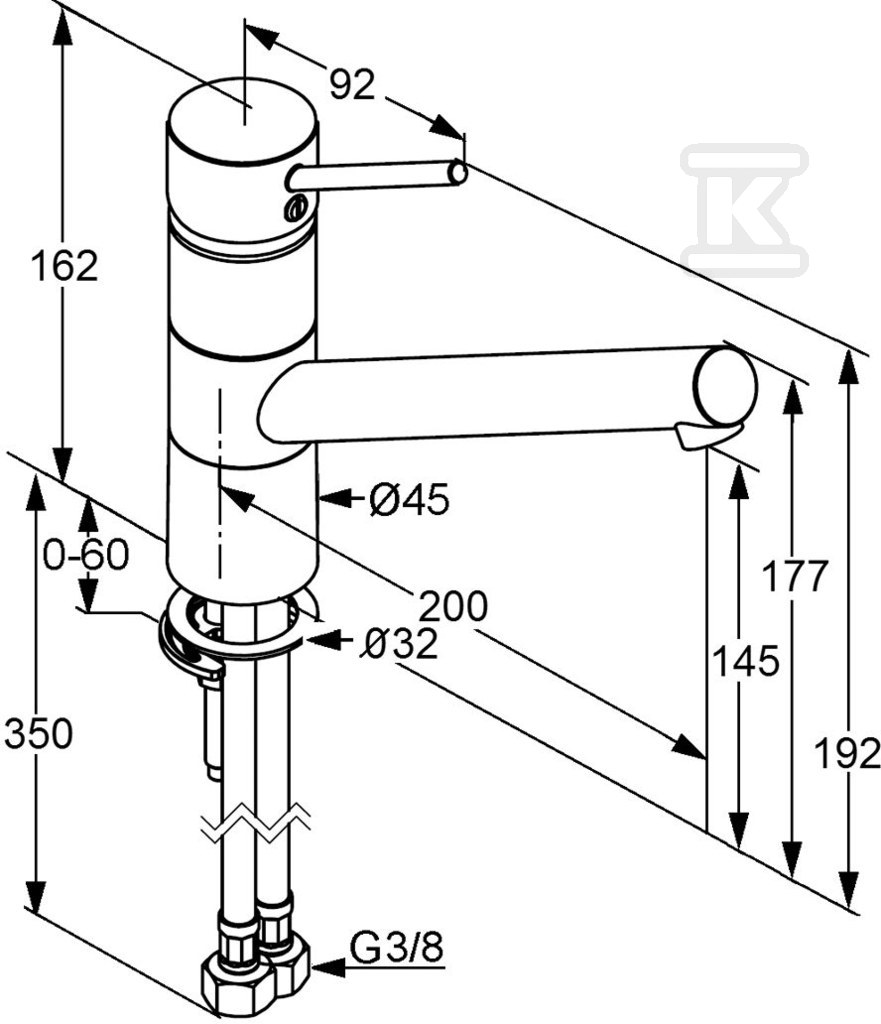 SCOPE XL Single lever kitchen mixer DN - 339300575