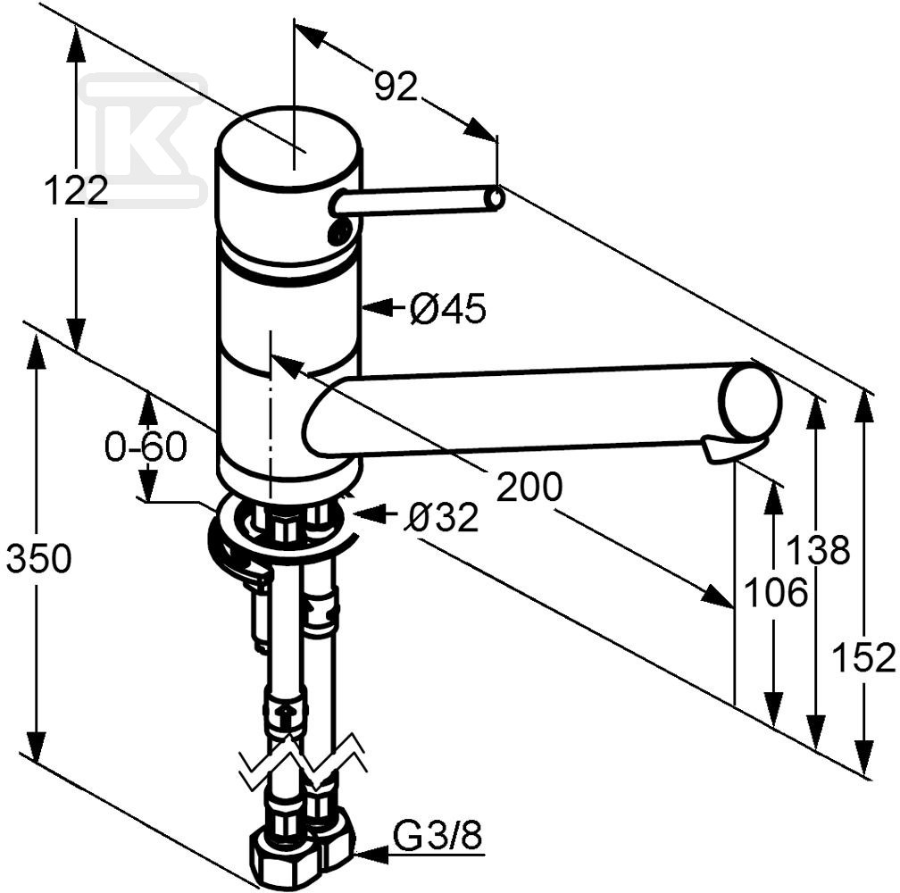 SCOPE Single lever kitchen mixer DN 10 - 339330575