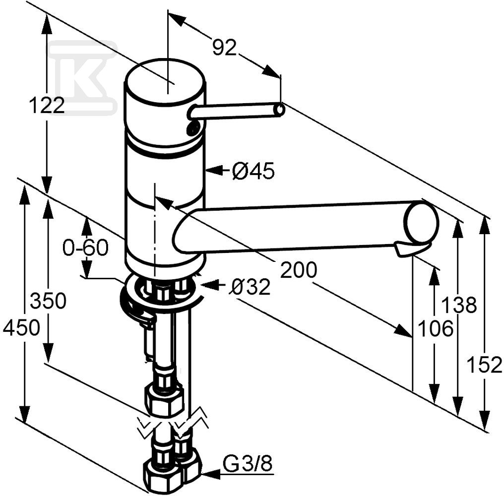 SCOPE Single lever kitchen mixer DN 10 - 339390575