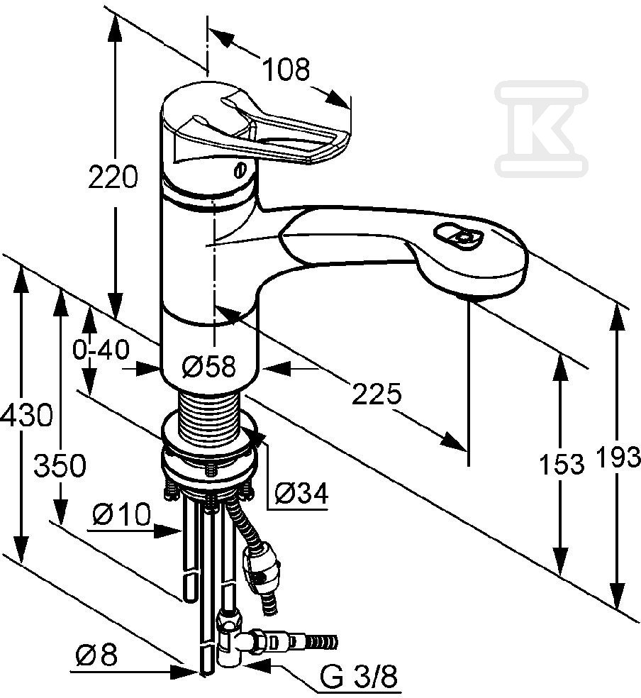 Bateria stojąca MX jednouchwytowa z - 399420562