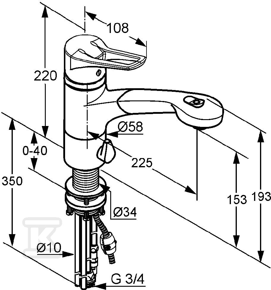 Bateria stojąca MX jednouchwytowa z - 399450562