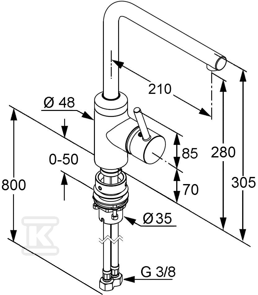 Bateria zlewozmywakowa L-INE - 428170577