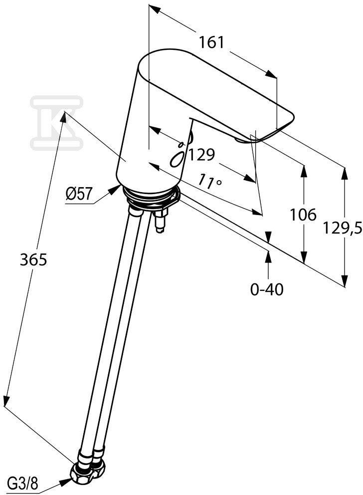 Bateria umywalkowa Kludi Balance - 5210005