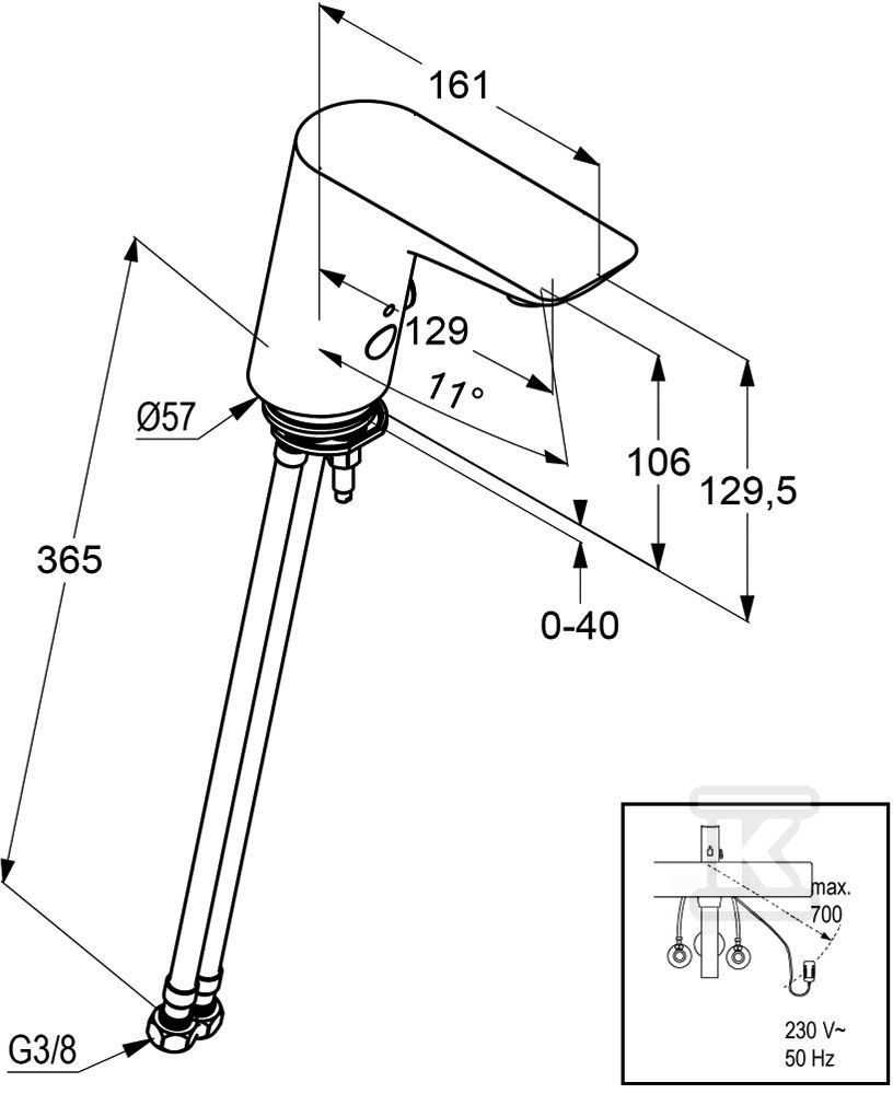Bateria umywalkowa Kludi Balance - 5220005