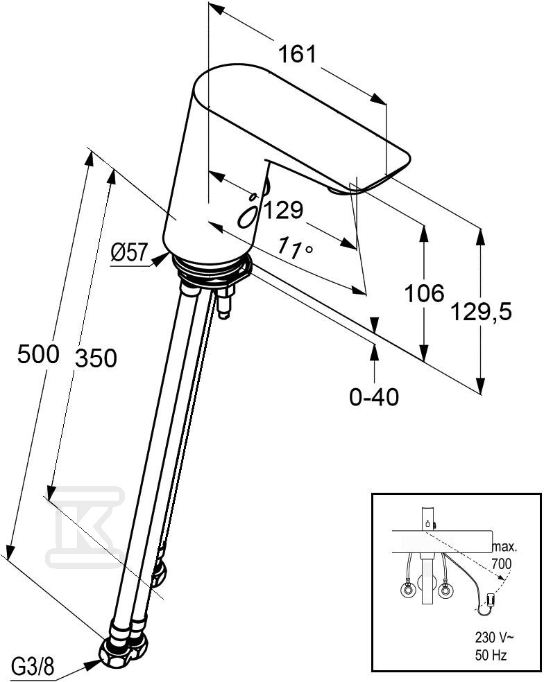 Bateria umywalkowa Kludi Balance - 5220205