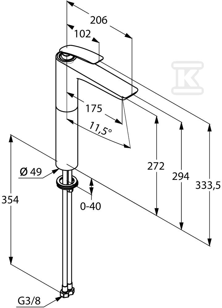 KLUDI BALANCE jednopáková umyvadlová - 522980575