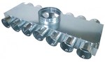 Fourteen-port flat manifold 14x75/160