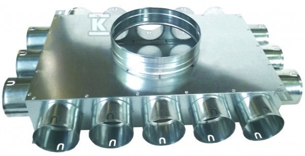 Sixteen-pipe flat manifold 16x75/200 - SK16X75/200