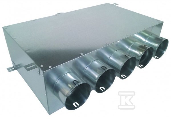 Five-port straight-through plenum box - SK5X75/125P