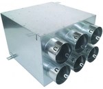 Double-row six-port manifold 6x90/160