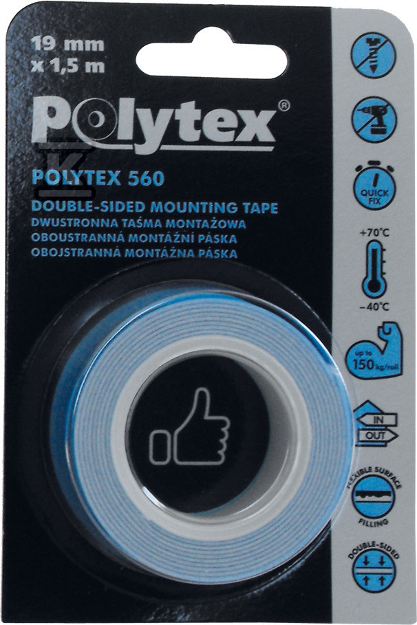 Polytex 560 obojstranná biela montážna - PB-5601105-0019001