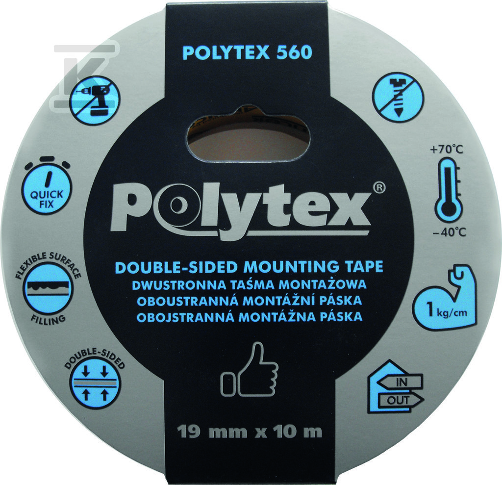 Polytex 560 obojstranná biela montážna - PB-5601105-0019010