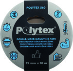 Polytex 560 kétoldalas fehér szerelőszalag, 19 mm x 1,1 mm x 10 m