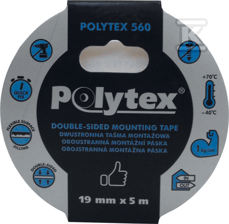 Polytex 560 obojstranná biela montážna - PB-5601105-0019005