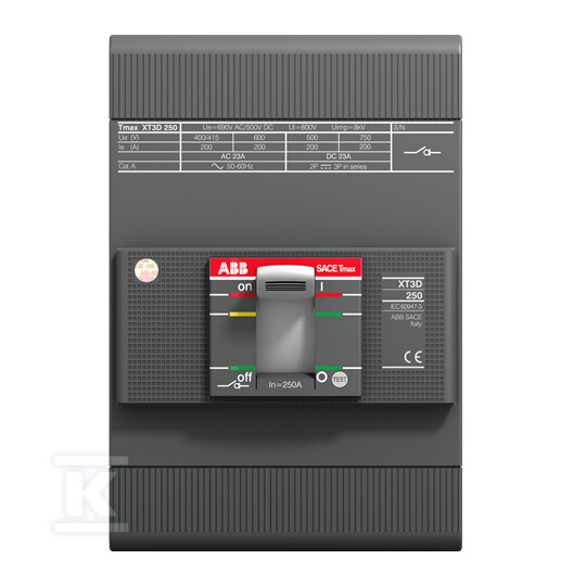 Rozłącznik kompaktowy XT3D 250 3p F F - 1SDA068210R1