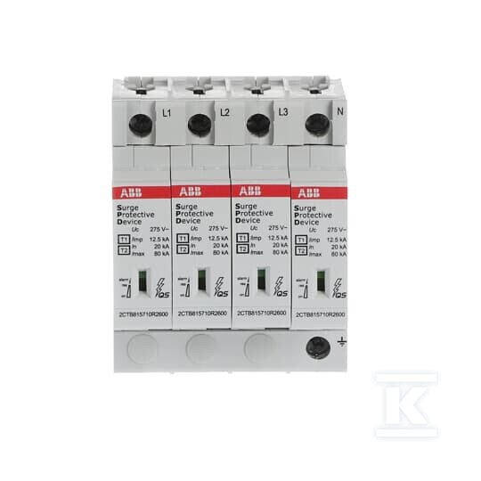 Обмежувач перенапруг OVR T1-T2 4L - 2CTB815710R2300