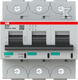 Wyłącznik nadmiarowo-prądowy S803P-B125 - 2CCG001222R0001