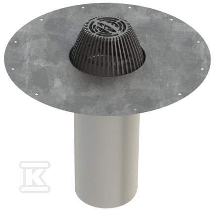 Stainless steel roof drain, model A Ø - 390031