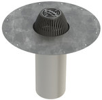 Stainless steel roof drain, model A Ø 160 (length 350 mm)