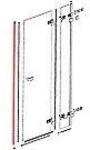 PVC wall profile for a magnetic strip