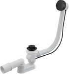 Bathtub Siphon, Automatic Stopper, Black-Mat