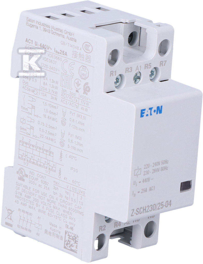 Contactor de instalare Z-SCH230/25-04 - 248848