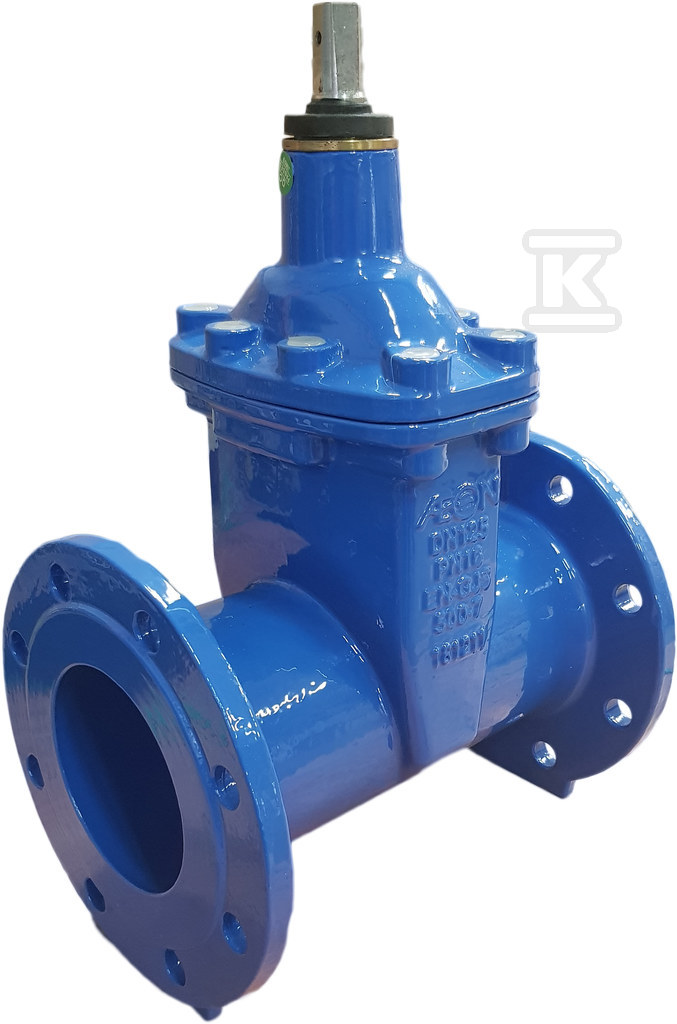 Zasuwa klinowa EcoValve do wody, kołnierzowa DN80, PN16