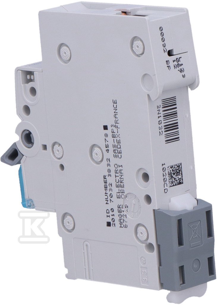 MCB, 6kA, C крива, 1 полюс, 20A - MCN120E