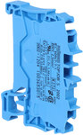 2.5 mm² 2-conductor through terminal block for Ex e II and Ex applications and labeling on the side and in the middle for the DIN rail 35 x 15 and 35 x 7.5 Push-in CAGE CLAMP® 2.50 mm² blue