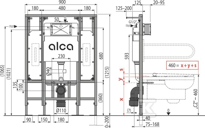 Sistem de instalare ascuns pentru - AM101/1300H