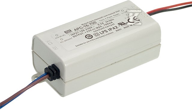 LED power supply APC-16-700, 16W 9 ~ - APC-16-700