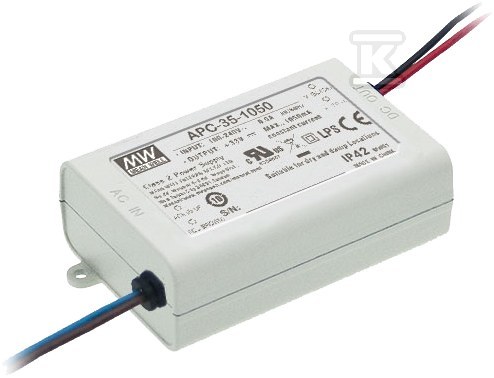 LED power supply APC-35-500, 35W 25 ~ - APC-35-500