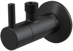 Úhlový ventil s filtrem 1/2"×3/8", Black-Mat