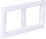 2-fold horizontal snow-white frame K.1