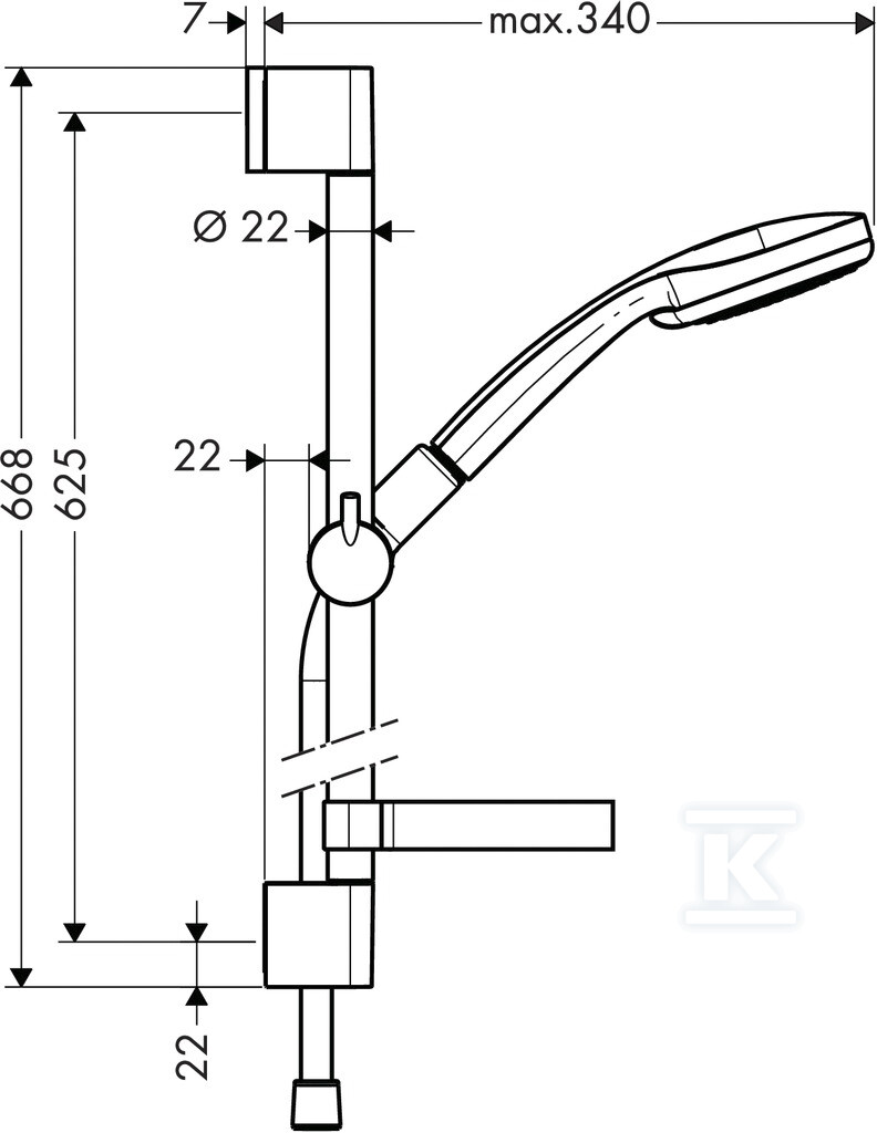 Hansgrohe Croma 100 Vario / Unica'C з - 27772000