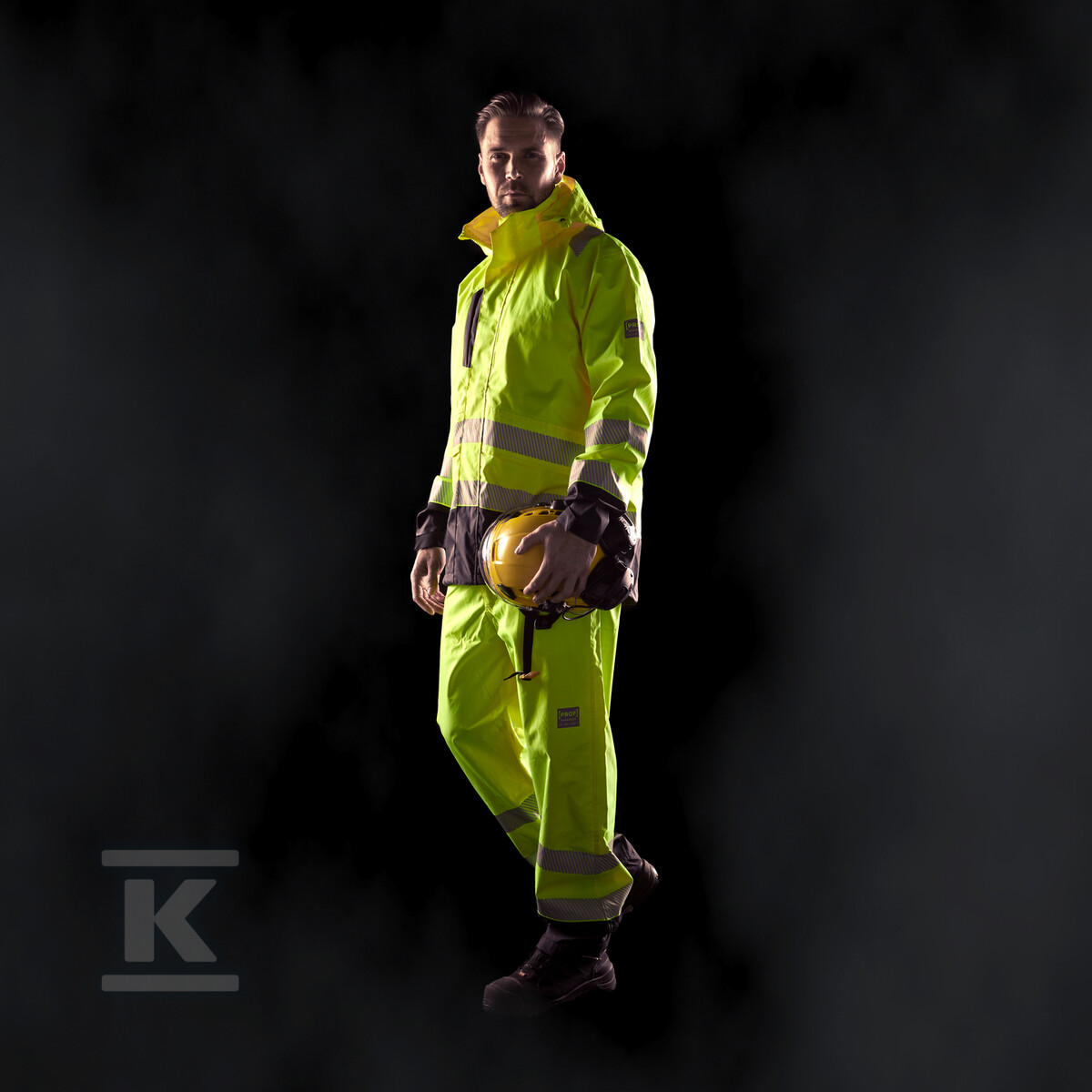 HI-VI (fluo) shell pants yellow XL - 502072152