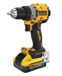 Дриль-шуруповерт DEWALT XR 18V безщітковий, 2-швидкісний, момент 90Nm, 2 акумулятори 5.0Ah POWERSTACK, зарядний пристрій та валіза TSTAK DCD800H2T-QW