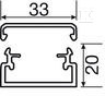 PVC wiring conduit 20x35mm, gray /2m/ - LF2003507030