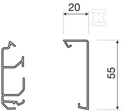 Cover 20x55, maple /2m/ - SL200552D3