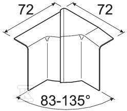 Internal angle adjustable 20x55, - SL200554D1