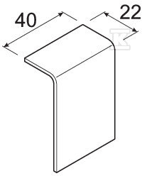 Connector 20x55, black - SL2005579011